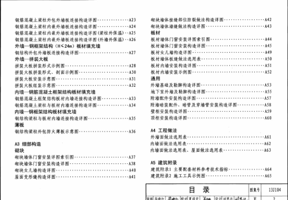 13j104蒸压加气混凝土砌块板材构造图集下载pdf高